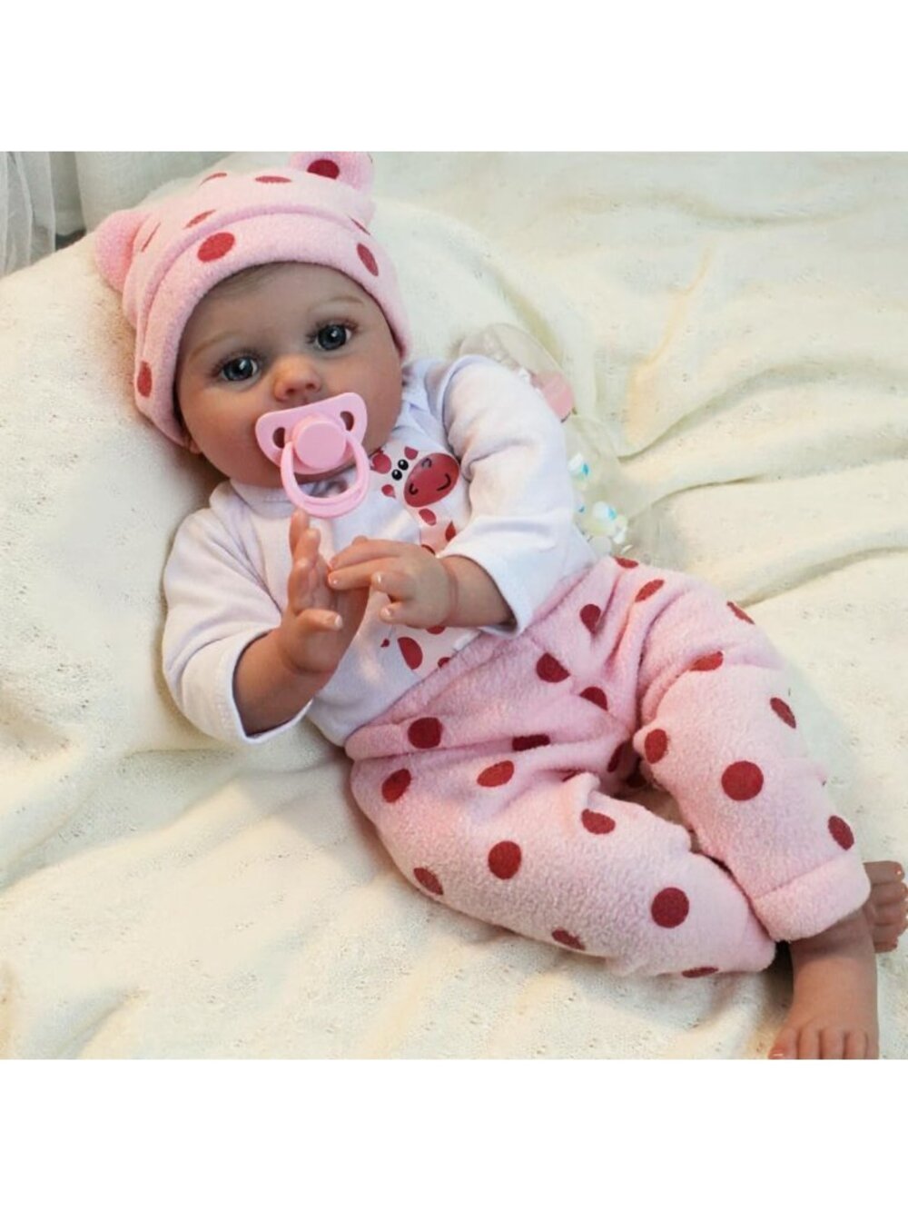 20 Inch Realistic Reborn Newborn Baby Doll Girl Lifelike Soft Body